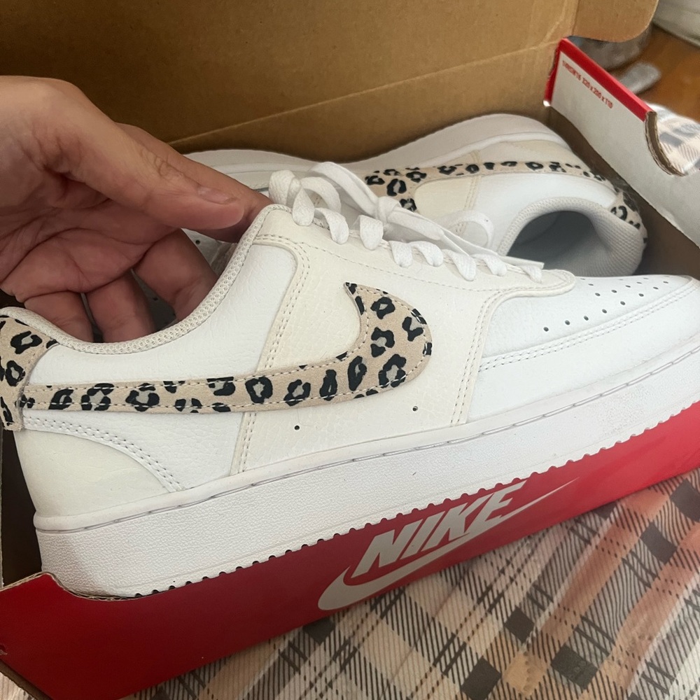 Nike Court Vision Low Sneakers - White and Black
